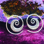 Load image into Gallery viewer, Sterling Silver Feather Spirals
