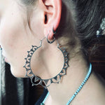 Load image into Gallery viewer, Seed of Life Statement Hoops
