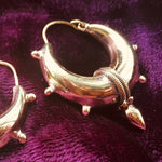 Load image into Gallery viewer, Brass Rajasthani Oriel Hoops
