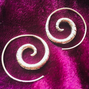Sterling Silver Infinity Spirals