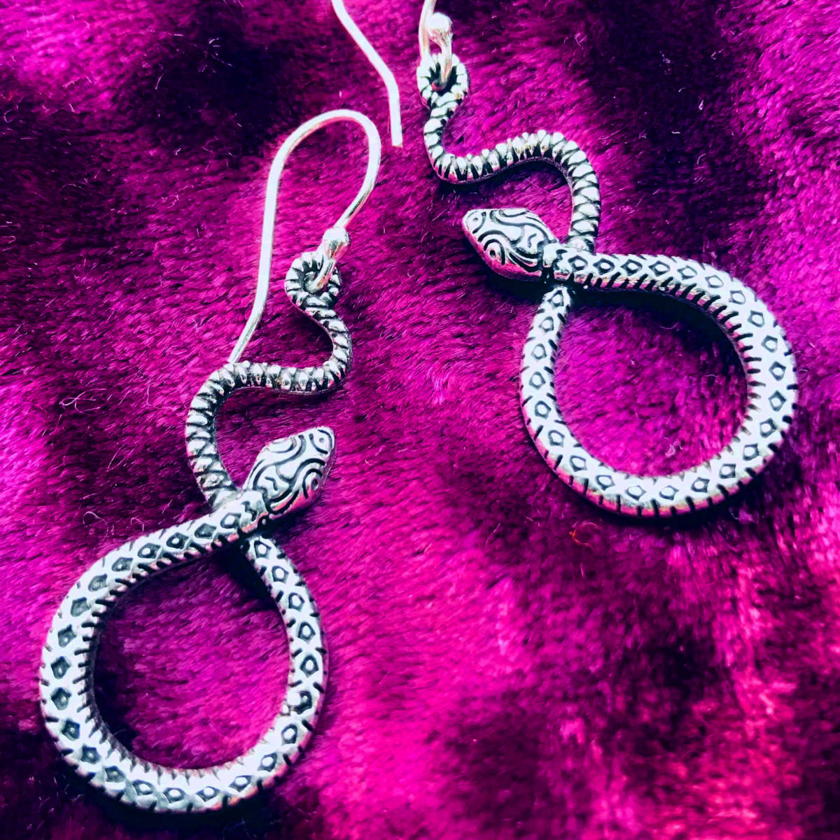 Infinity Snake Earrings