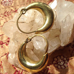 Load image into Gallery viewer, Brass Elegance Hoops
