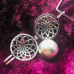 Load image into Gallery viewer, Flower of Life 2 Harmony Bell Pendant
