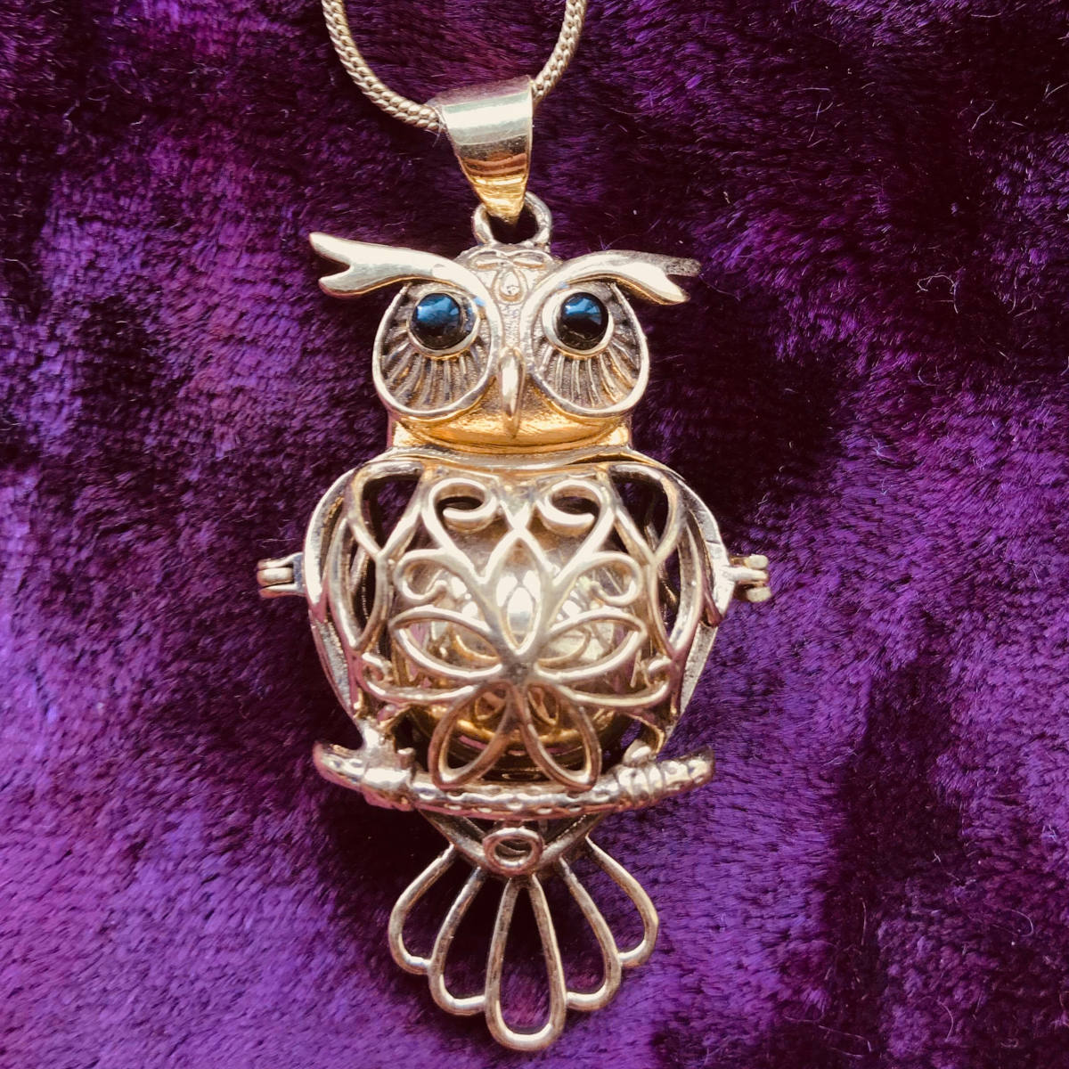 Wise Owl Harmony Bell in Brass