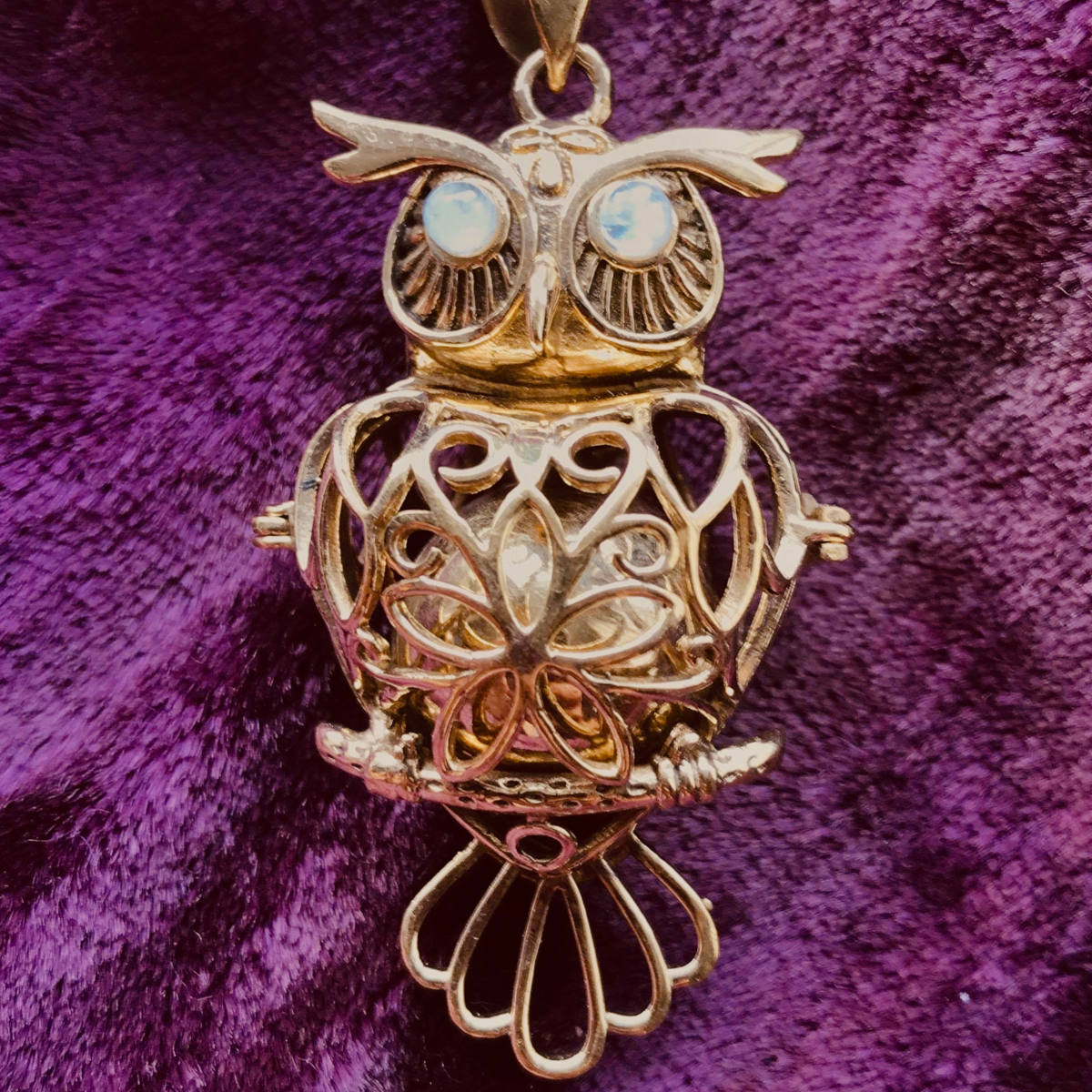 Wise Owl Harmony Bell in Brass