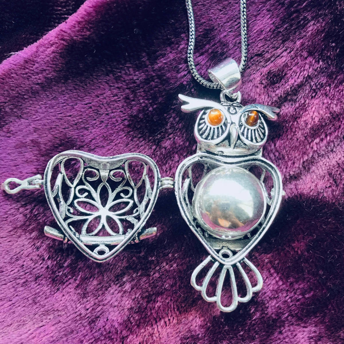 Wise Owl Harmony Bell in Silver Plated