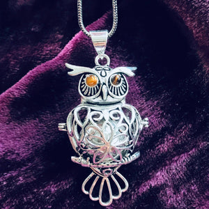 Wise Owl Harmony Bell in Silver Plated