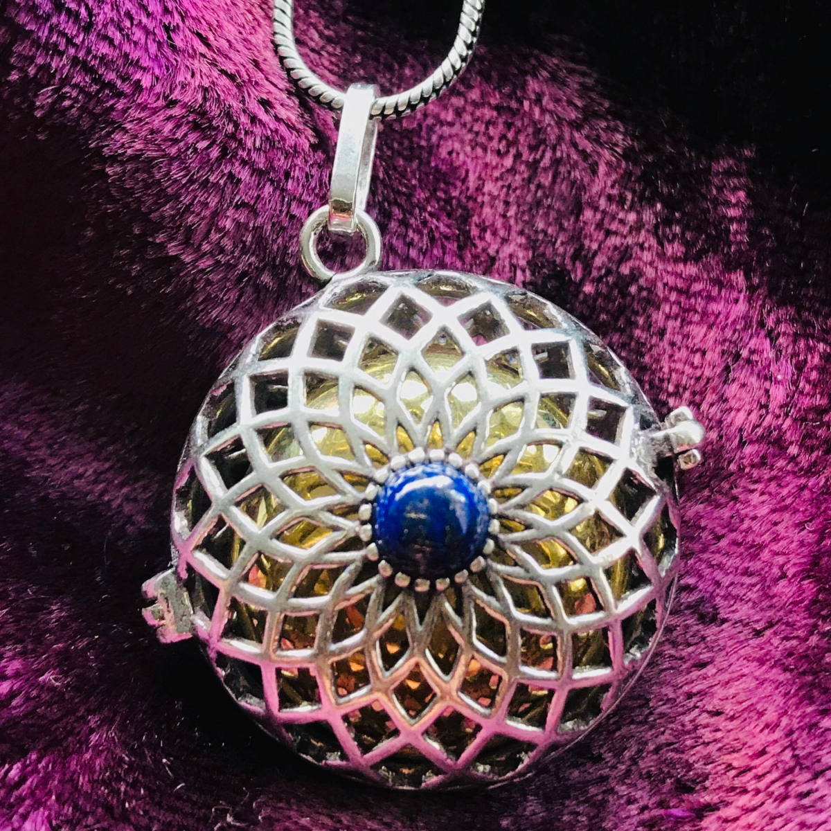 Sacred Geometry Harmony Bell in Silver Plated