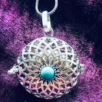 Load image into Gallery viewer, Sacred Geometry Harmony Bell in Silver Plated
