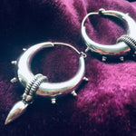 Load image into Gallery viewer, Sterling Silver Rajasthani Oriel Hoops
