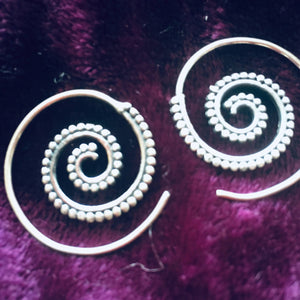 Sterling Silver Ammonite Spirals
