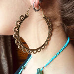 Load image into Gallery viewer, Lily Statement Hoops
